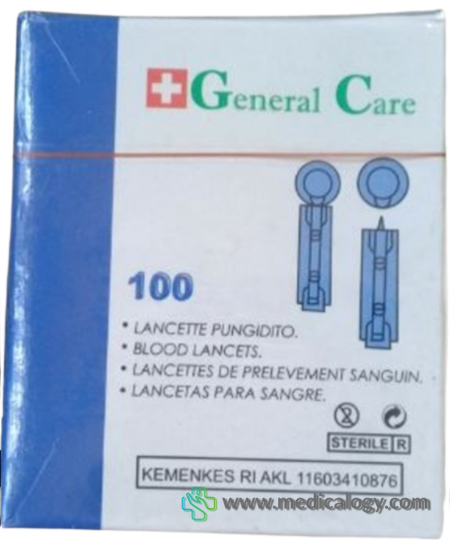 beli General Care 28G 100ea Lancet isi 100 pcs Alat Cek Darah