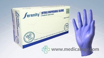 SERENITY Nitrile Examination Gloves L