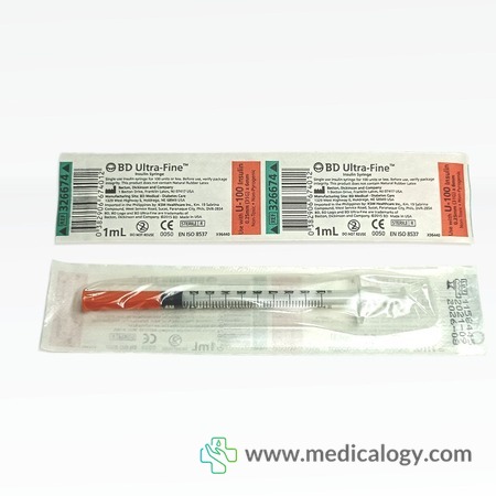 harga BD Ultra-Fine Insulin Syringe  1ml Per BOX (Isi 100 Pcs)
