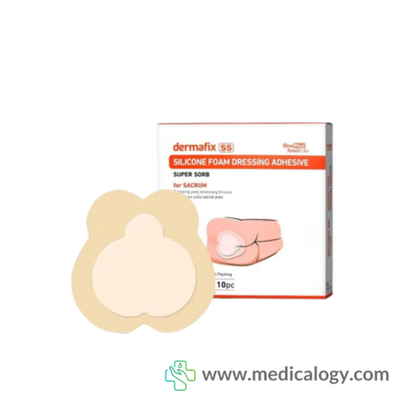 harga Dermafix Silicone Foam Super Sorb Dressing Adhesive For Sacrum 23x23cm