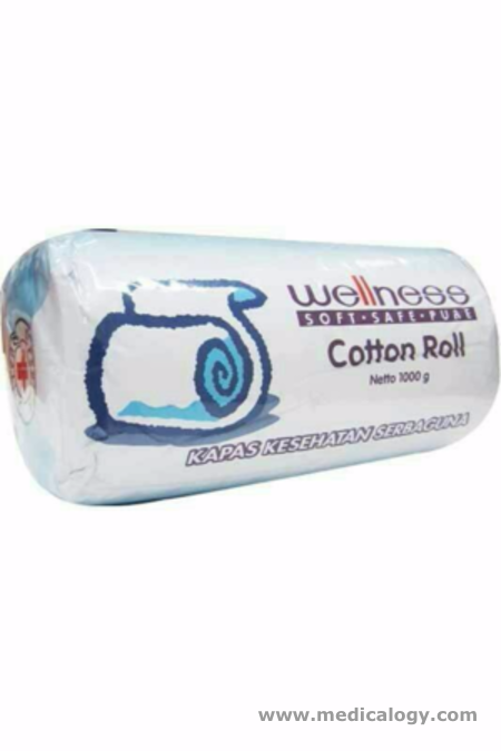 Jual Kapas gulung Bayi WELLNESS cotton roll kiloan 1kg 1 ...