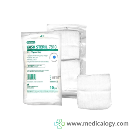 harga Kasa Steril OneMed 7.5x7.5cm 8 ply isi 10
