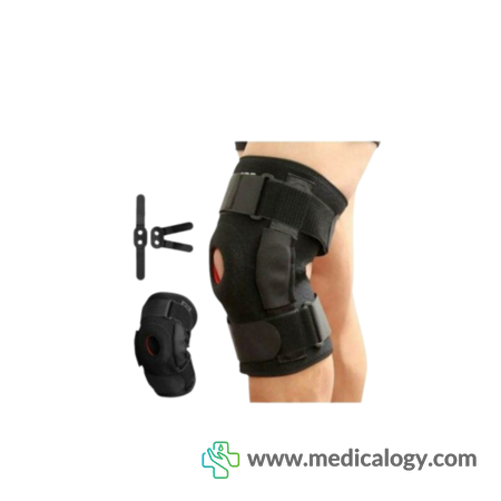 harga ONEHEALTH AOLIKES Knee Pad 7907 Knee Support Penyangga Lutut With Strap High / korset lutut SIZE L 