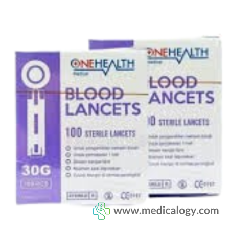 harga Onehealth Blood Lancets 30G Isi 100 pcs Alat Cek Darah