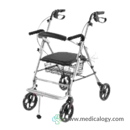 harga OneHealth KY9148L-A Kursi Roda Lipat Dengan Rem Tangan / Alat Bantu Jalan