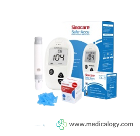 harga Sinocare/Sinoheart Safe Accu Kit Alat Cek Gula Darah