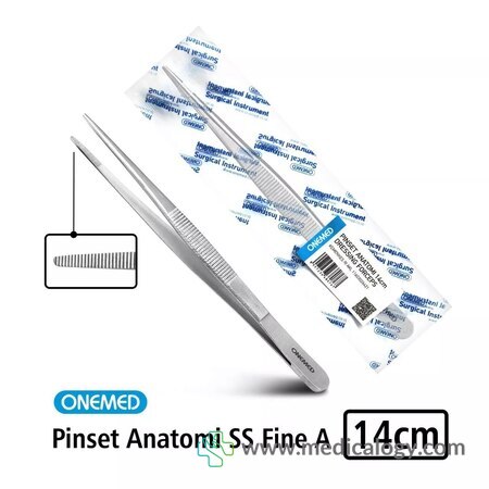 harga Pinset Anatomi Stainless Steel Fine A 14cm Onemed