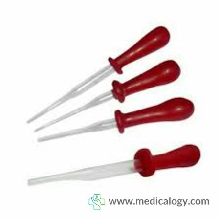 harga Pipet kaca Bening Pendek Tutup Karet Merah Ecer