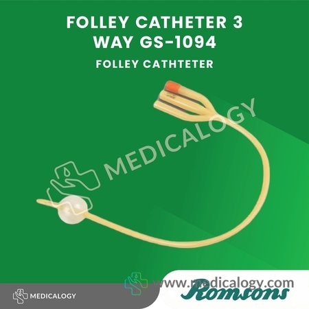 harga Romsons Foley Cath 3 Way GS-1094 Selang Kencing Urin Kateter Size 18 per pcs