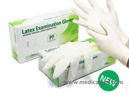 harga SafeGlove Sarung Tangan LATEX isi 50 Pasang POWDER FREE Size L