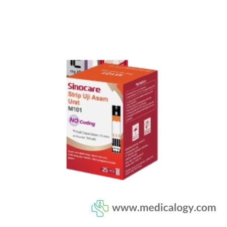 harga Sinocare M101 Strip Cek Asam Urat per tube isi 25T