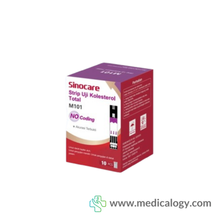 harga Sinocare M101 Strip Cek Kolesterol per tube isi 10T