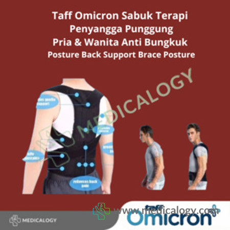 harga TaffOmicron Sabuk Terapi Penyangga Punggung Pria & Wanita Anti Bungkuk Posture Back Support Brace Posture Y112 Size L