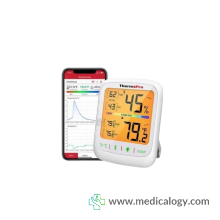 harga Thermopro TP359 Smart Thermometer Hygrometer Wireless Alat Pengukur Suhu Ruangan Kelembapan Bluetooth 80 m