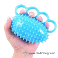 jual Bola Duri Terapi Stroke Warna Biru Dengan Pegangan per Pcs