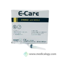 E-CARE SYRINGE WITH NEEDLE 10 ml 21G 1 1/2 per box isi 100