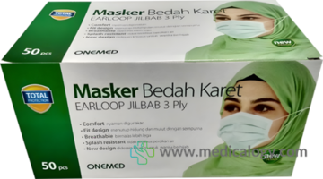 Masker Medis Hijab OneMed box 50pcs