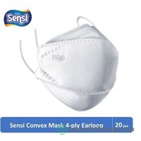 Masker Sensi Convex 4 Ply Ecer Satuan Warna Putih