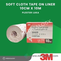 jual Plester Penutup luka 3M 10cm x 10m Non-Woven | 3M™ Soft Cloth Tape on Liner (Hypafix)