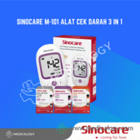 jual Sinocare M101 Alat Cek Darah 3 in 1 Set