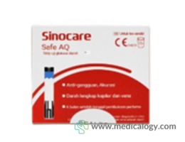 Strip Cek Gula Darah Sinocare Safe AQ Smart Isi 50 Pcs Strip