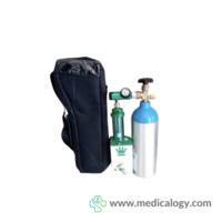 Tabung Oksigen 2 Liter Portable dengan Travelling Bag Siap Pakai