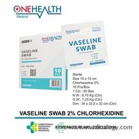 jual Vaseline Swab Merk OneHealth 10x10cm Per Box isi 10 Lembar Kasa Plester Luka